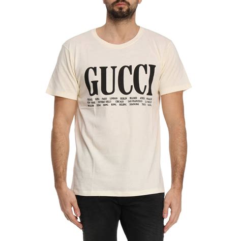 gucci white shirt on celebrites|Gucci t shirt men white.